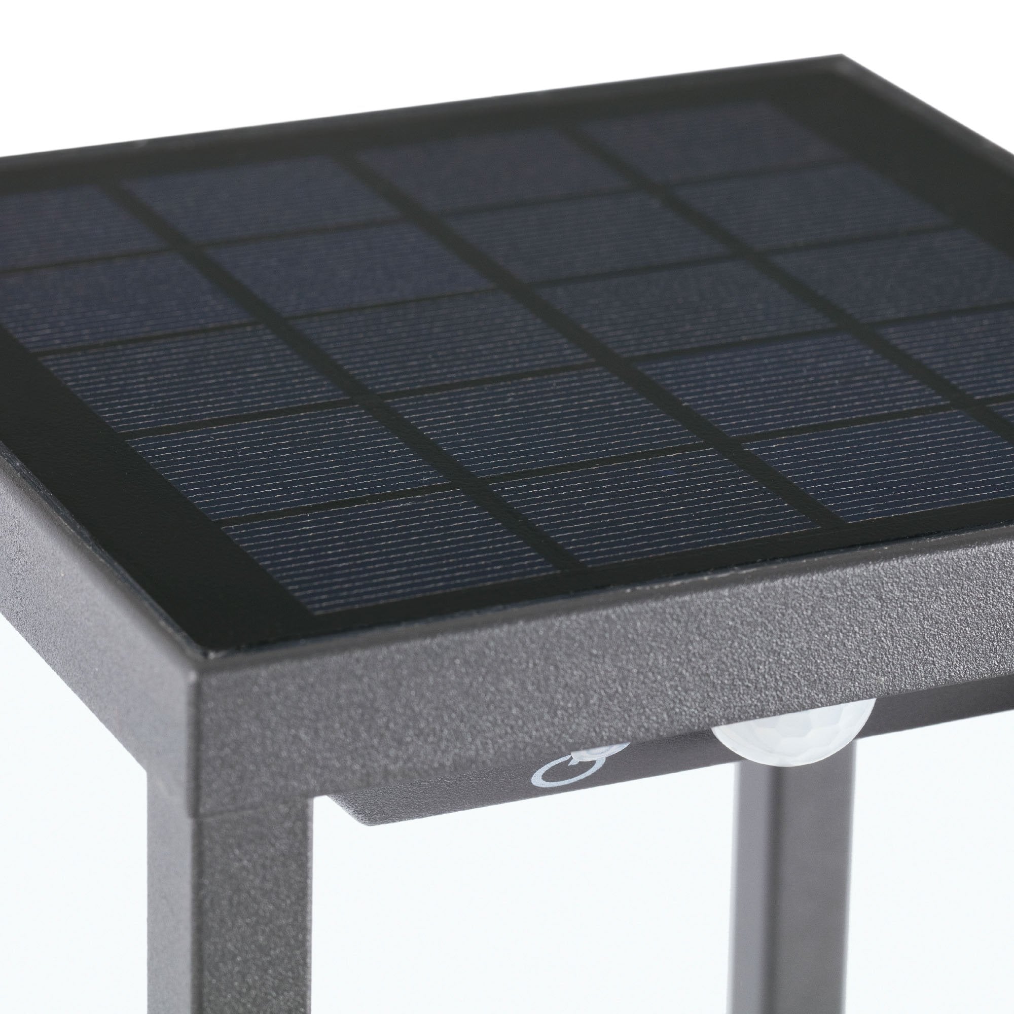 Faro Saura Solar Beacon Lamp with PIR - Dark Grey