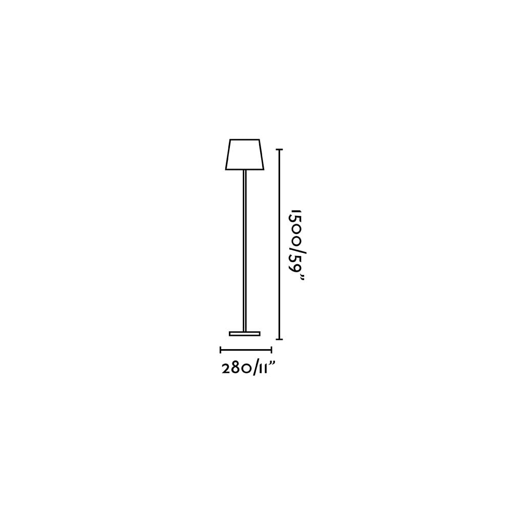 Faro Toc 1500 Floor Lamp - White