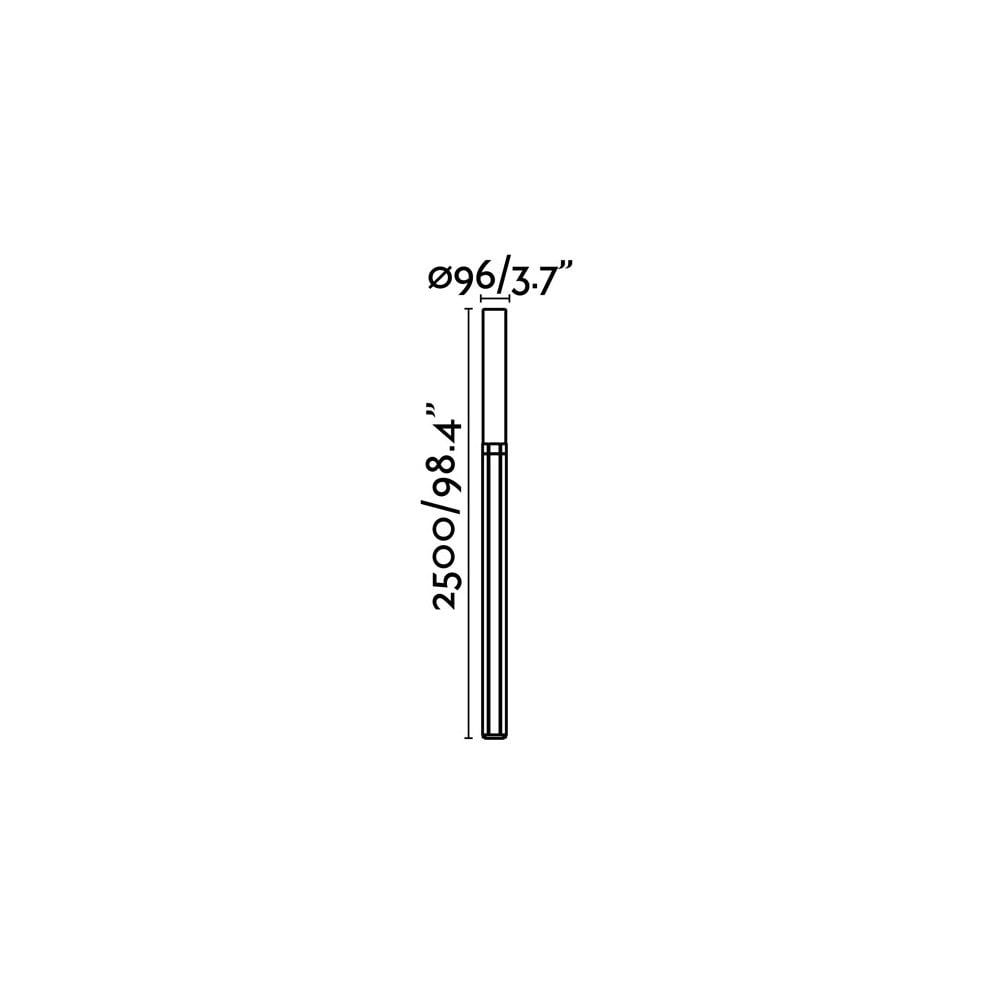 Faro Tram 2500 Pole Lamp - Dark Grey