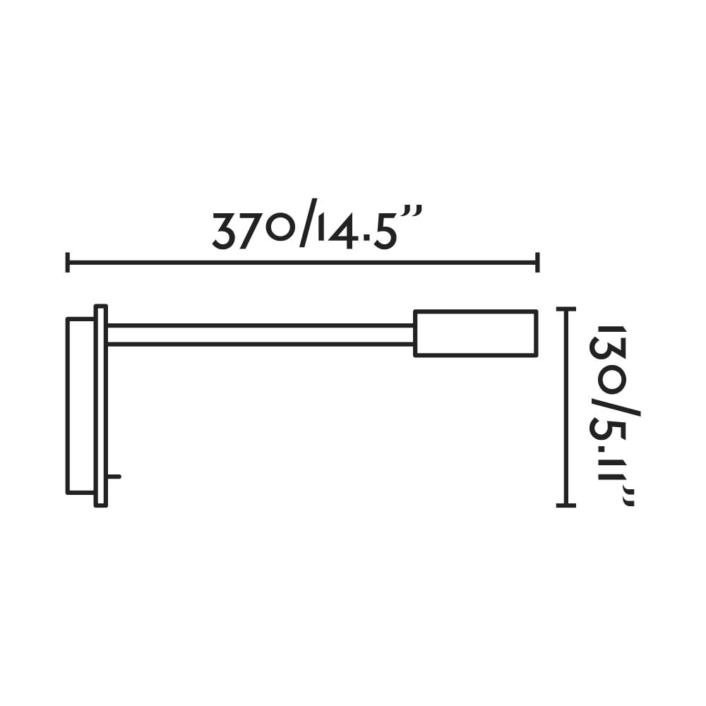 Faro Juliet Reader Wall Lamp with USB - Chrome