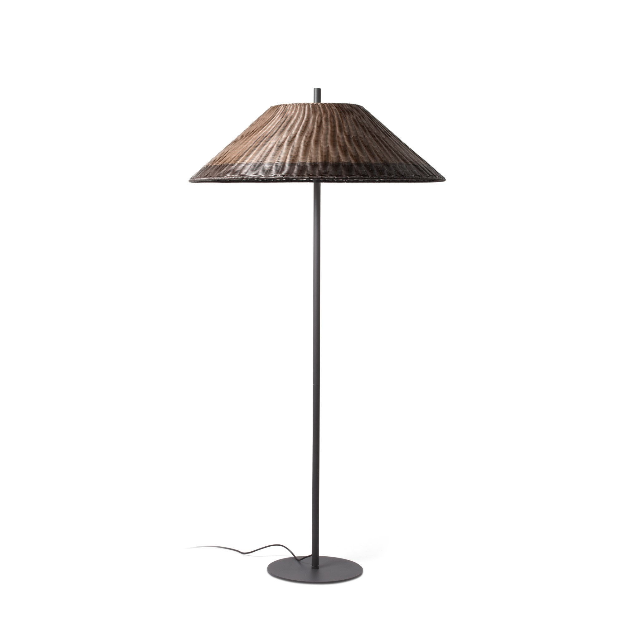 Faro Saigon 2m Outdoor Floor Lamp - Grey & Brown