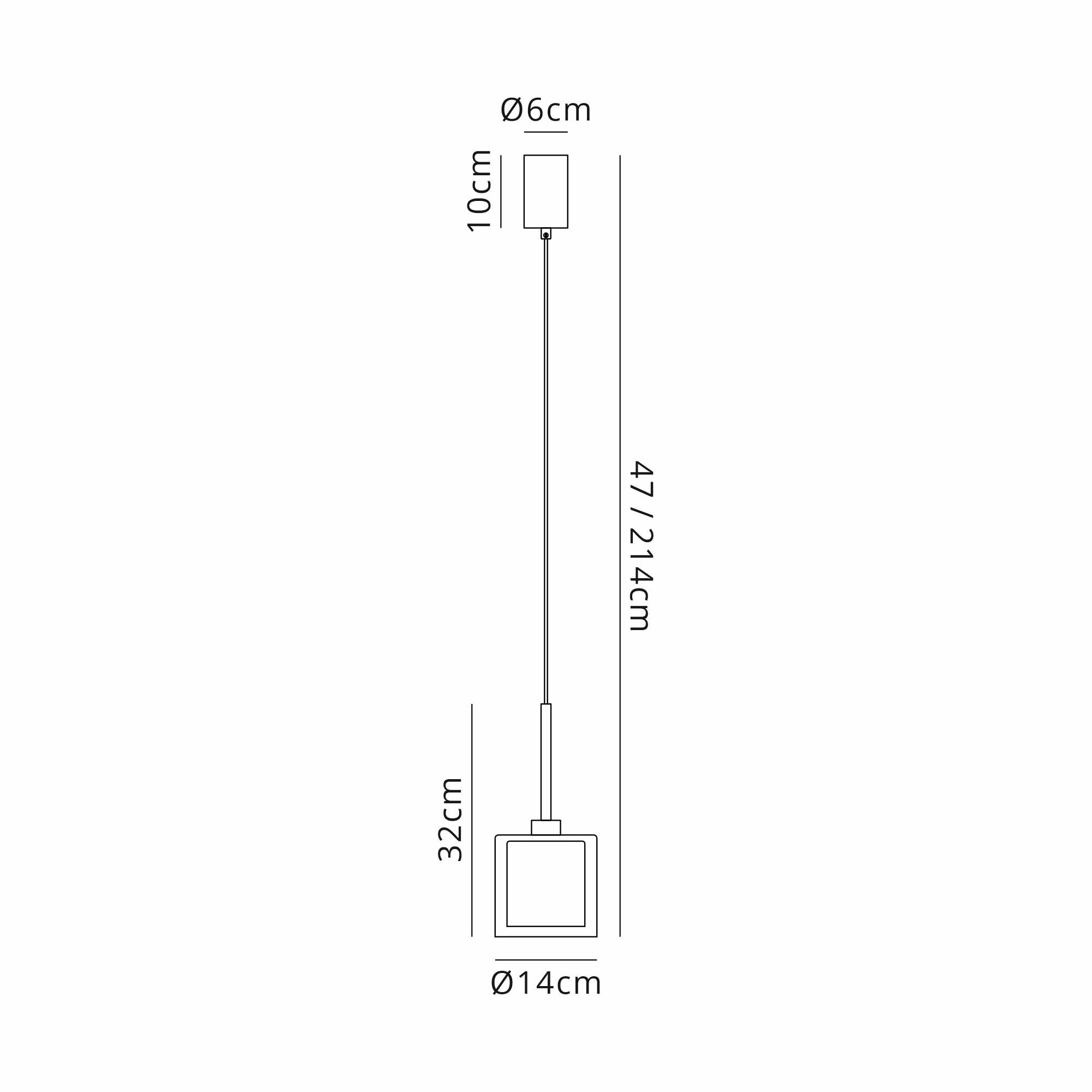 Fabula Tamworth Single Pendant - Medium Cylinder Shade with Clear Outer - Polished Chrome, Chrome & Clear Glass