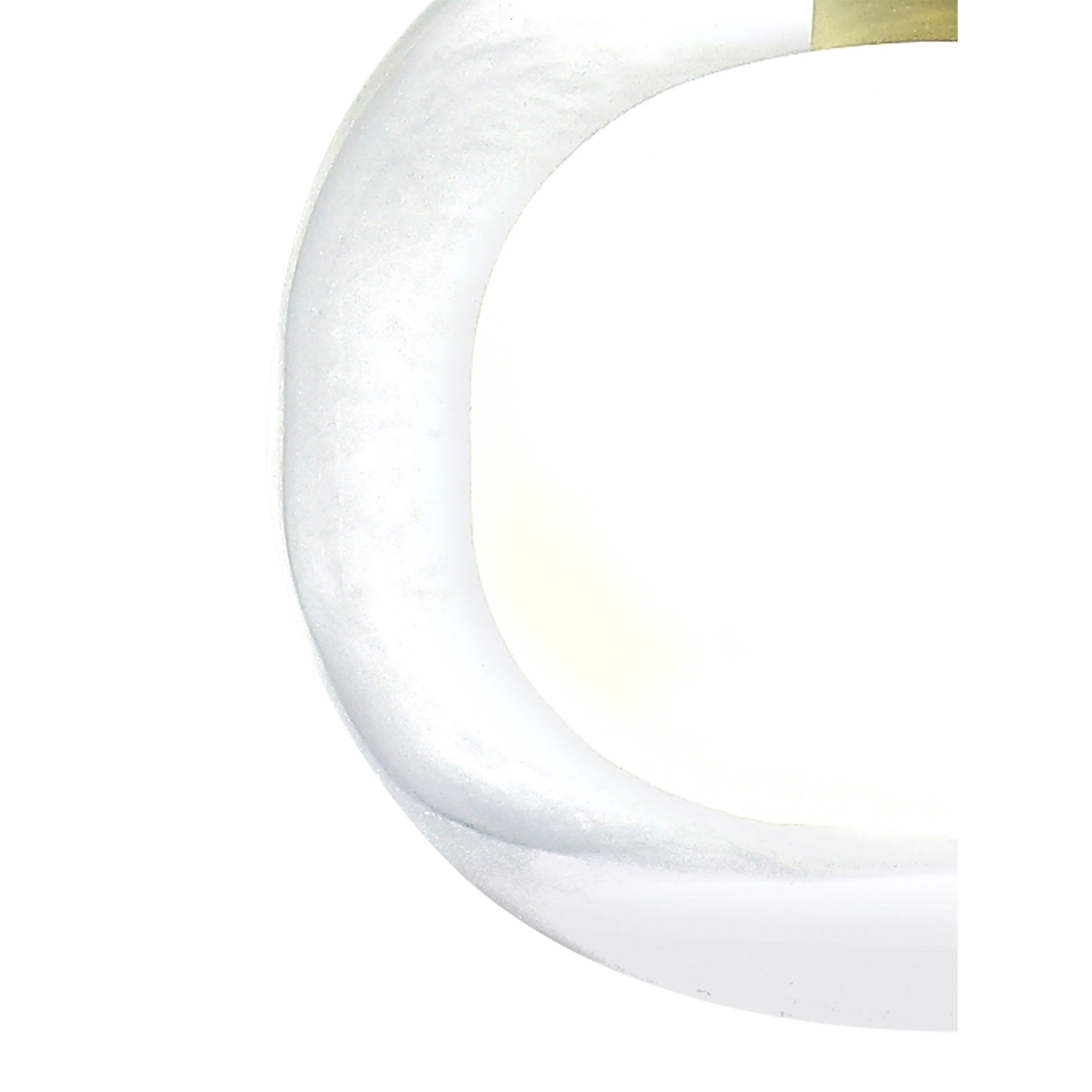 Fabula Tamworth Single Pendant - Flattened Round Shade with Inner Frosted Globe - French Gold, Clear & Frosted Glass