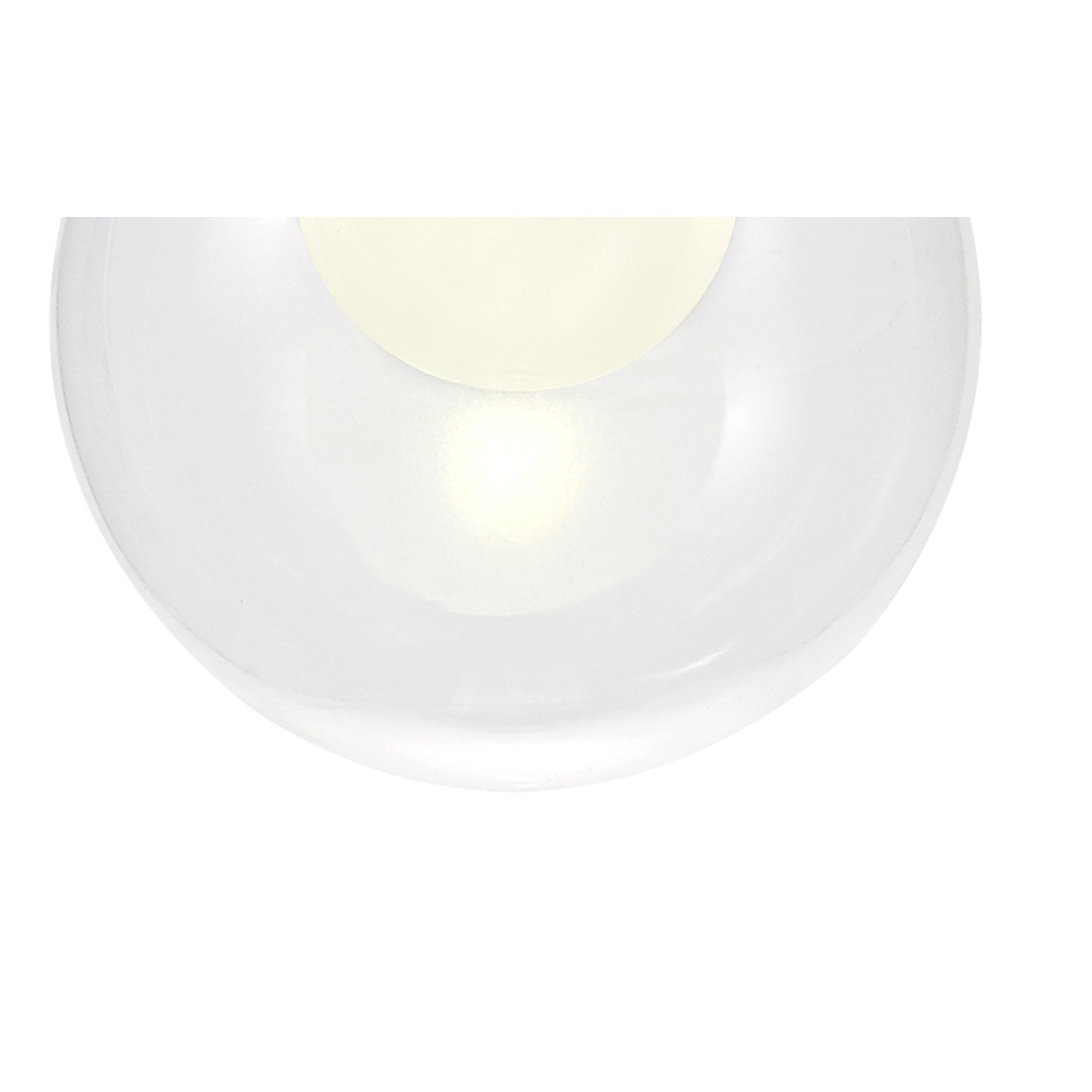 Fabula Tamworth 6 Light Round Pendant - Round Shades with Inner Frosted Globes - French Gold, Clear & Frosted Glass