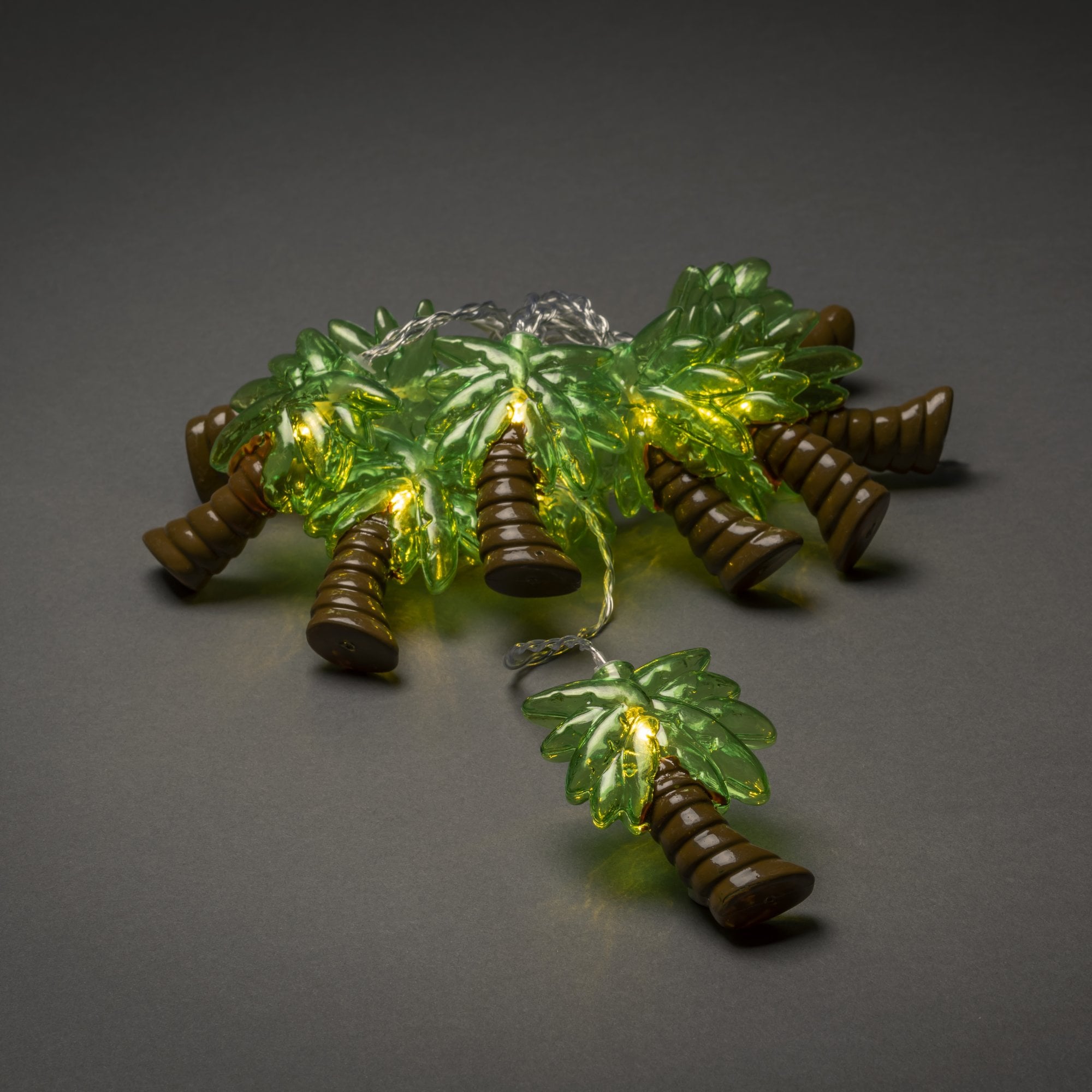 Konstsmide Festoon 1.8m Decorative Light Set - 10 LED Palm Trees - Battery Operated