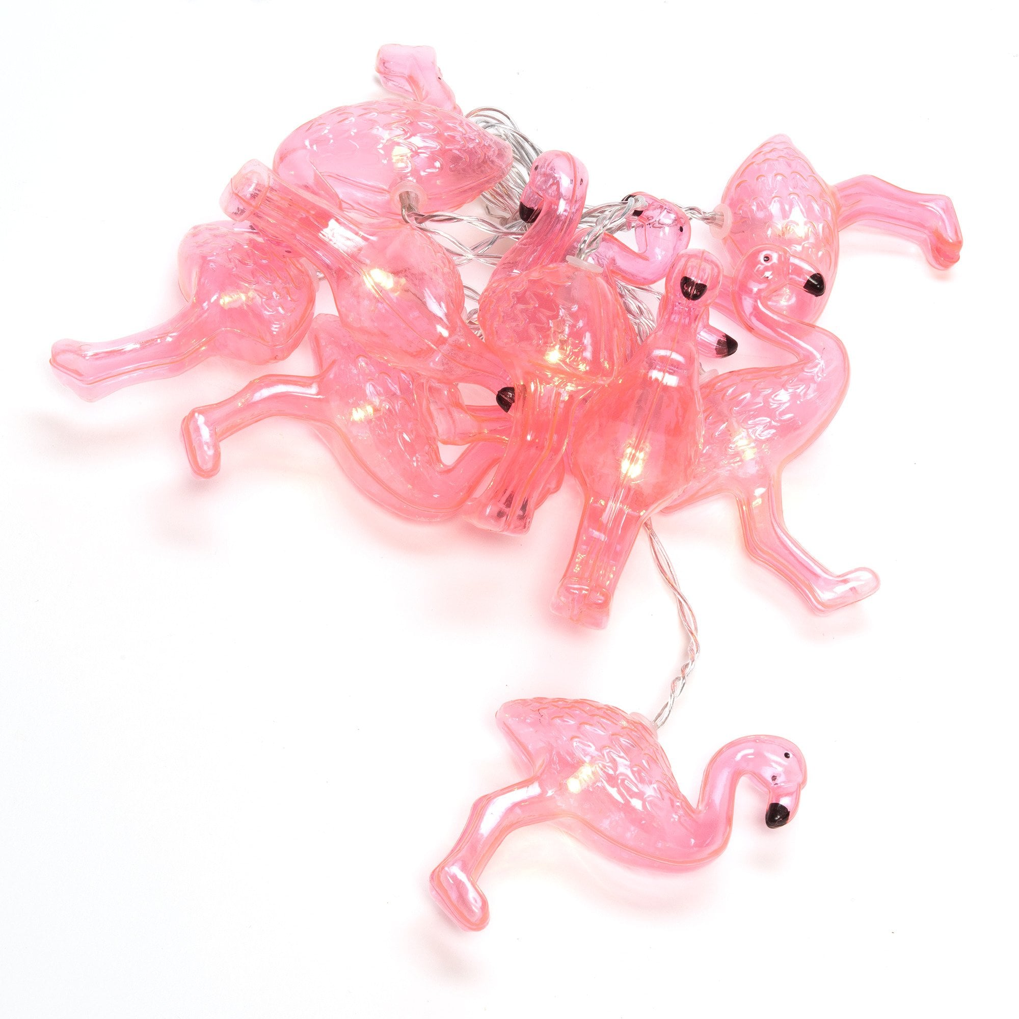 Konstsmide Festoon 1.8m Decorative Light Set - 10 LED Flamingos - Battery Operated