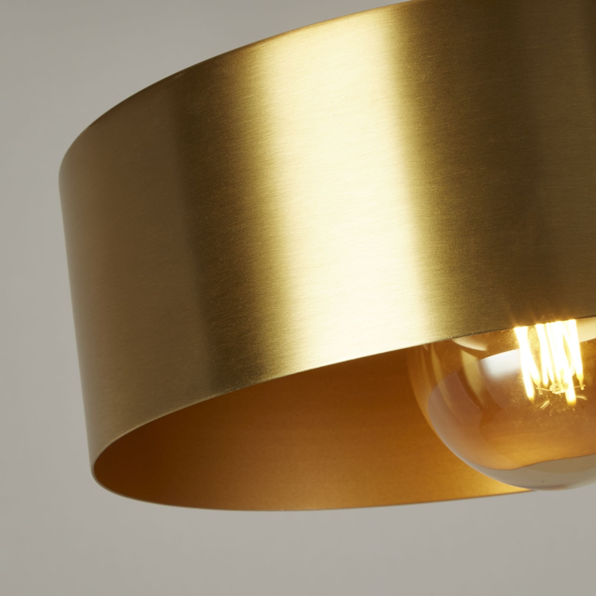 Searchlight Kearsley Floor Lamp - Black & Gold Metal