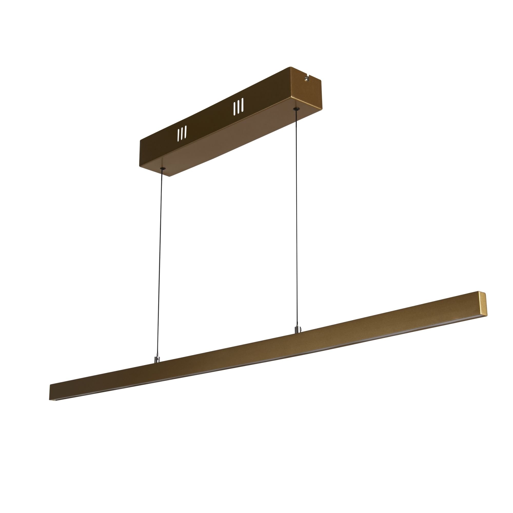 Searchlight Lance Linear Gesture Control Pendant - Gold Metal & Opal Glass
