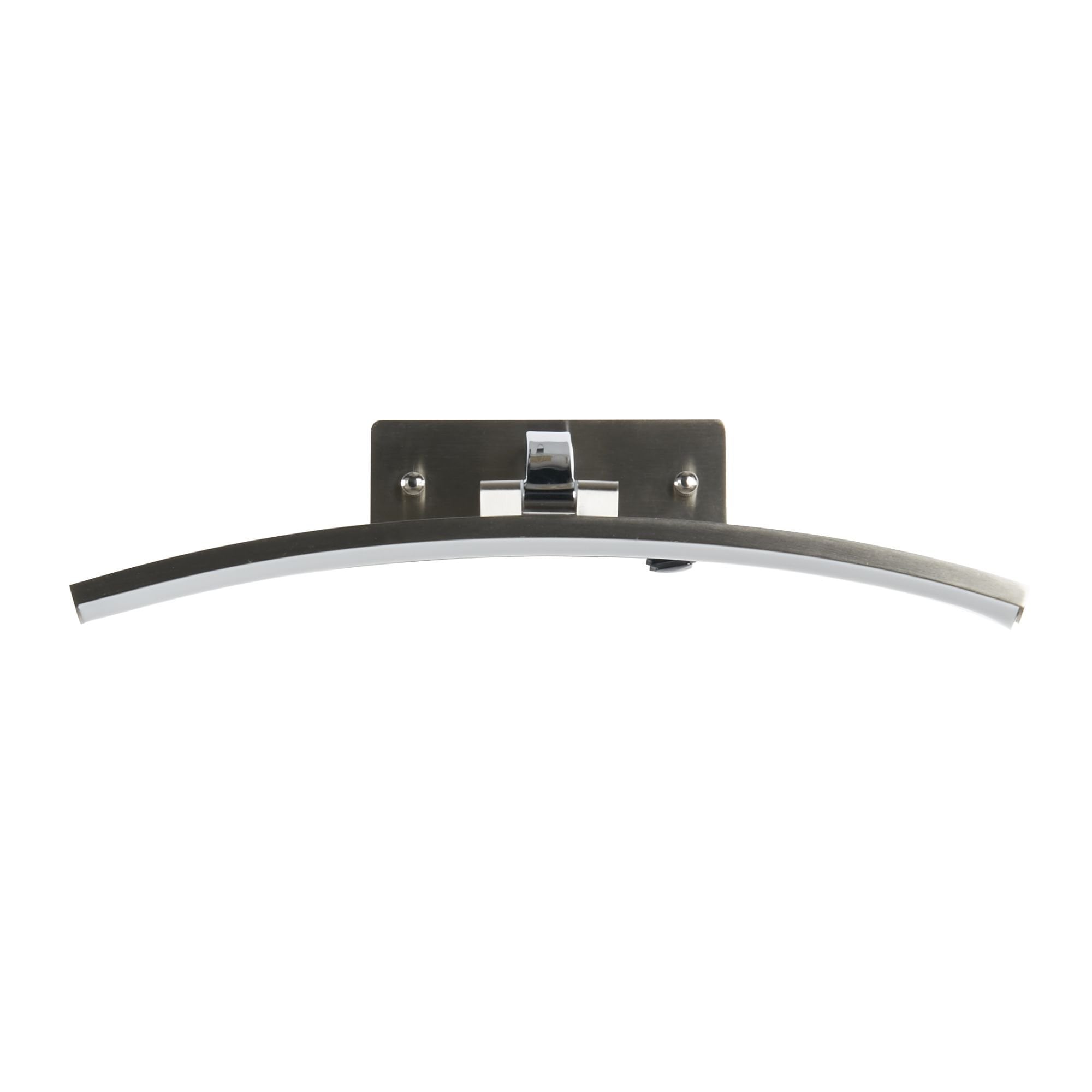 Searchlight Samuel 40cm Picture Light - Satin Silver & Polished Chrome