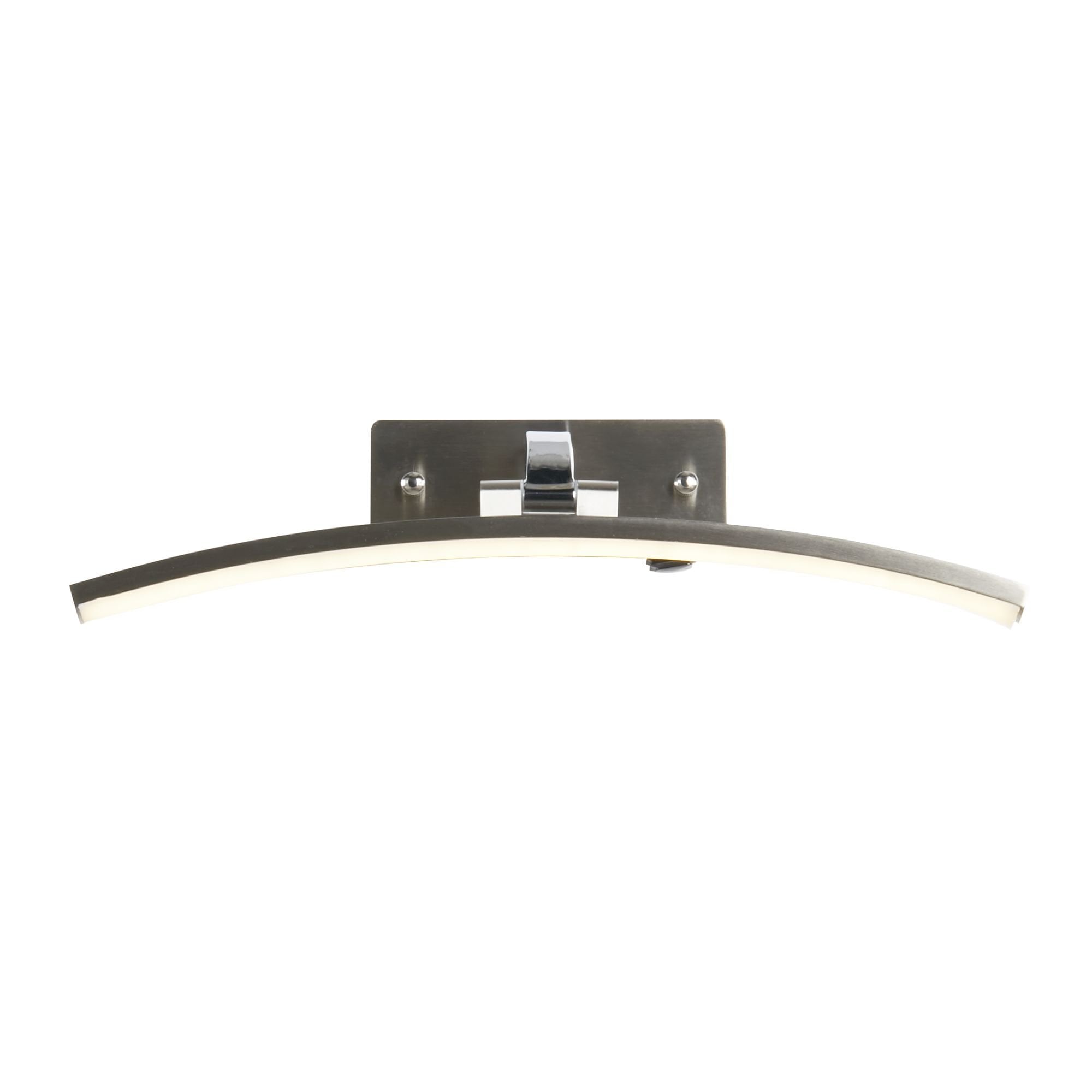 Searchlight Samuel 40cm Picture Light - Satin Silver & Polished Chrome