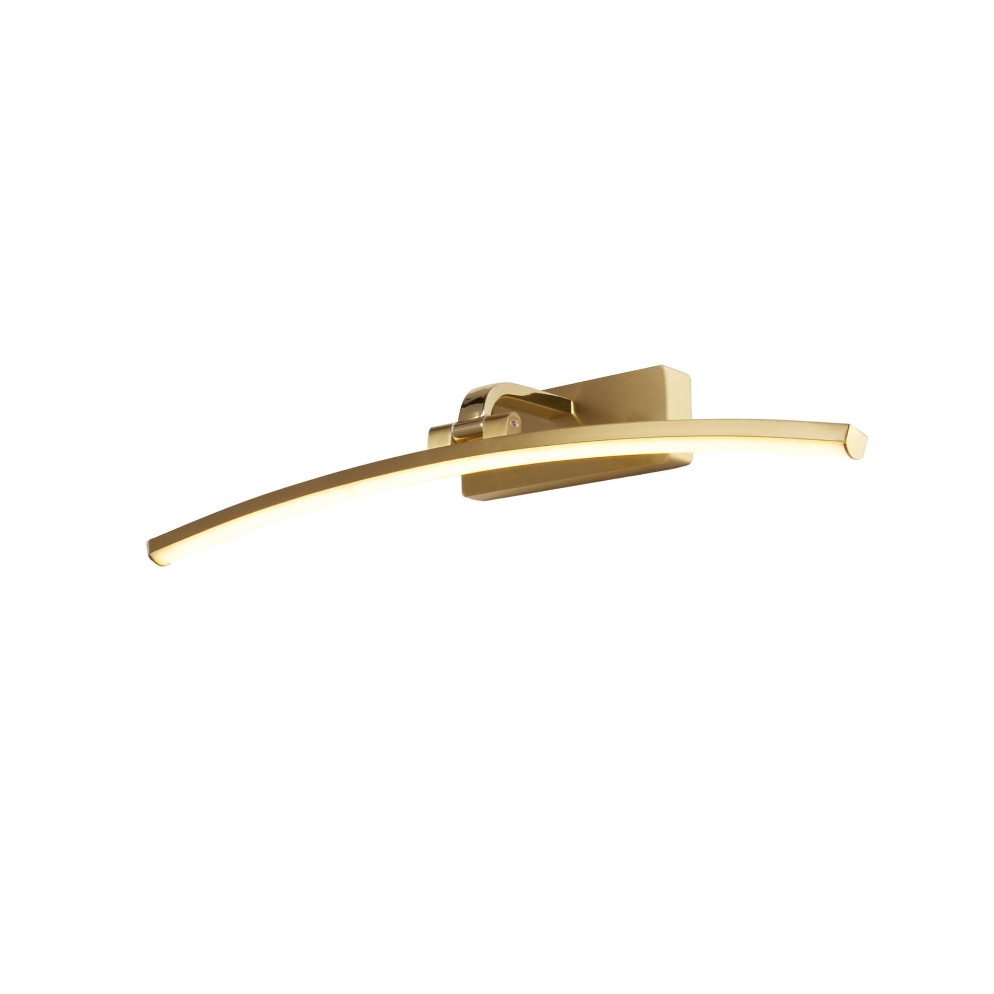 Searchlight Samuel 50cm Picture Light - Satin Brass & Polished Brass