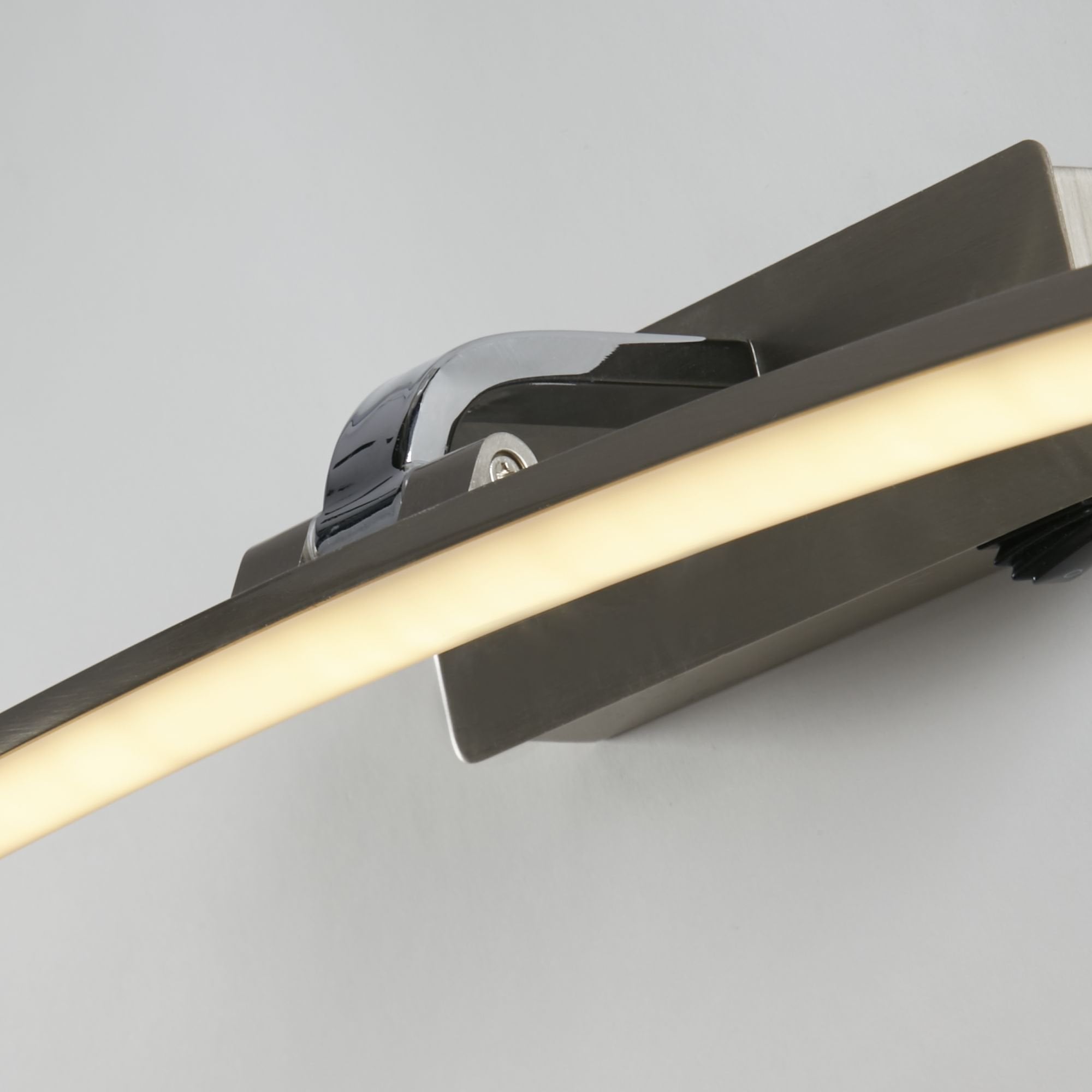 Searchlight Samuel 50cm Picture Light - Satin Silver & Polished Chrome
