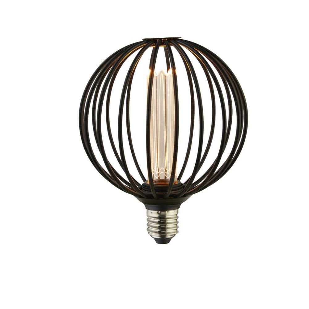 Searchlight E27 LED 3.5W Globe Lamp - 1800K - Dimmable - Black
