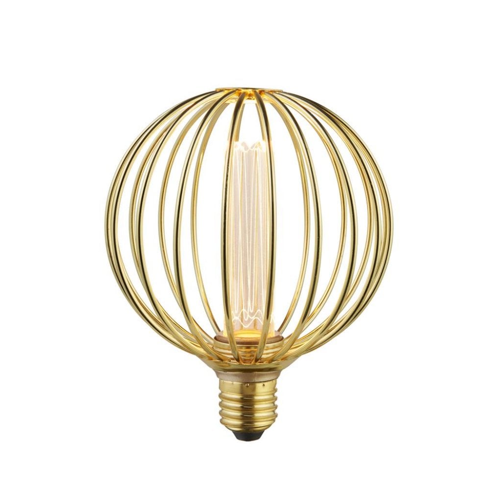 Searchlight E27 LED 3.5W Globe Lamp - 1800K - Dimmable - Gold