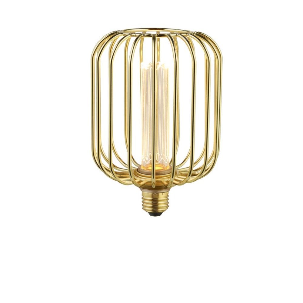 Searchlight E27 LED 3.5W Drum Lamp - 1800K - Dimmable - Gold