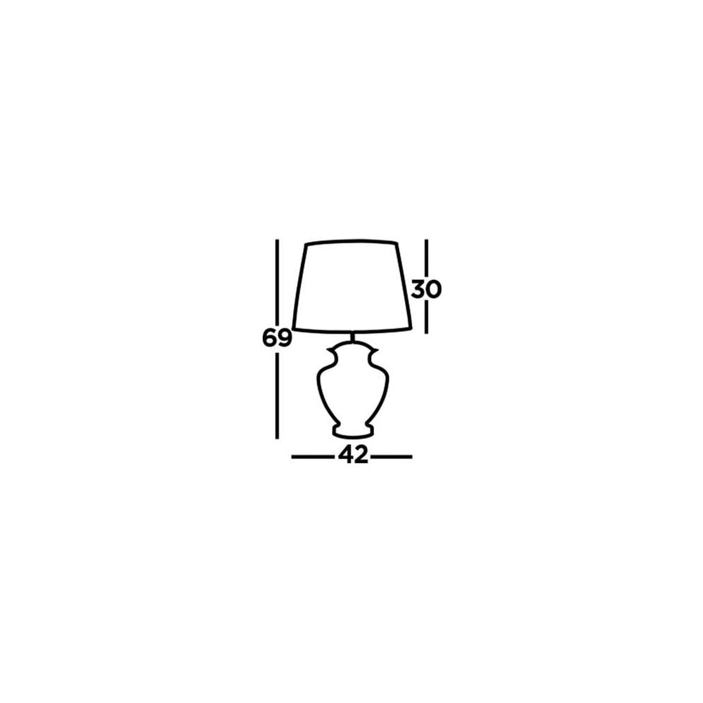 Searchlight Edgar Table Lamp - Chrome, Amber Glass & Brown Shade