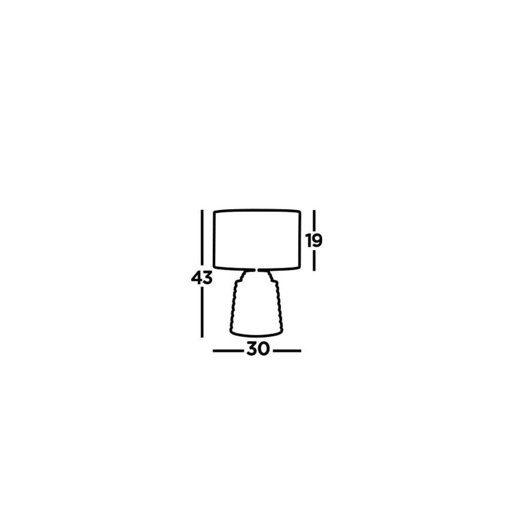 Searchlight Landseer Table Lamp - Grey Cement & Grey Fabric Shade