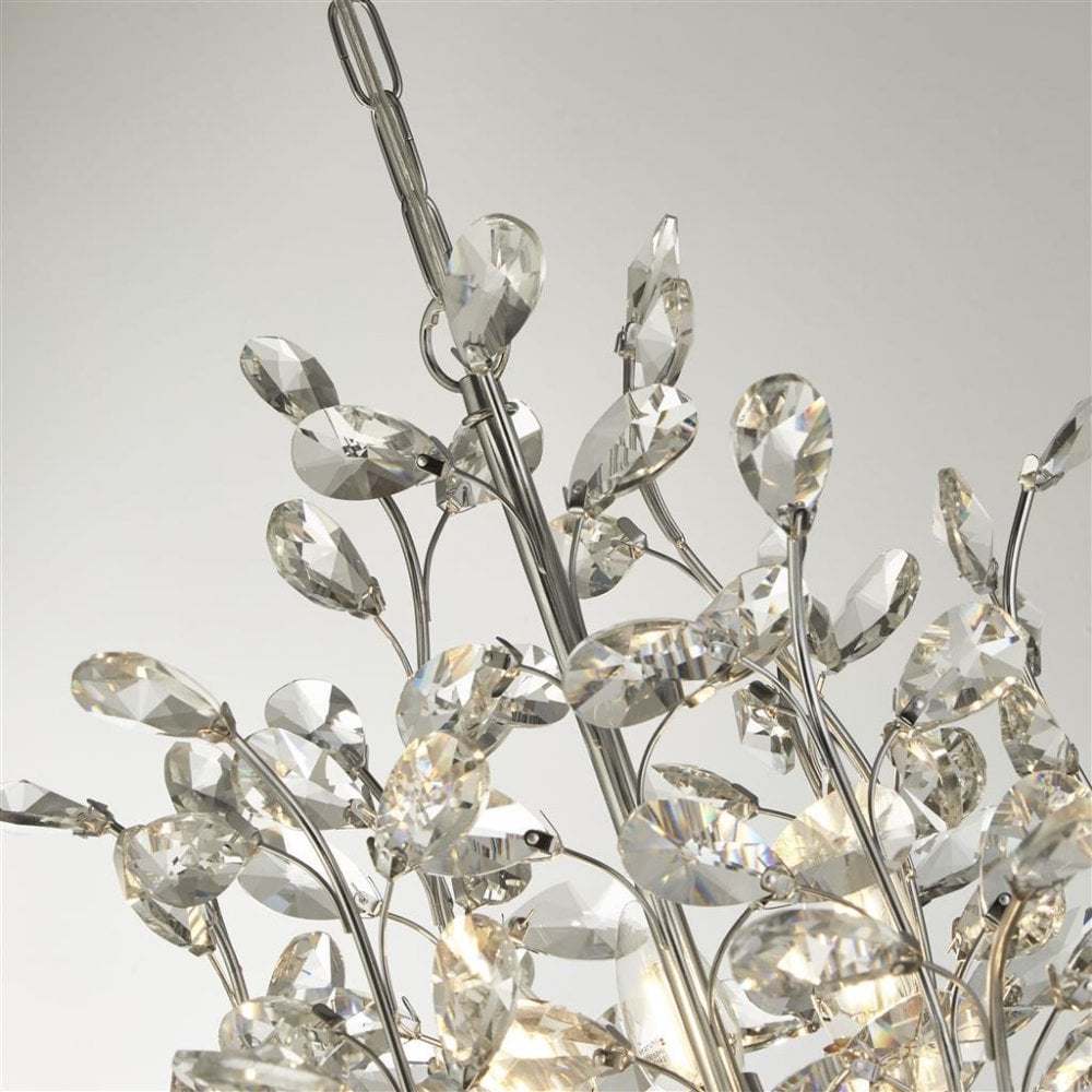 Searchlight Byford 11 Light Pendant - Chrome & Crystal