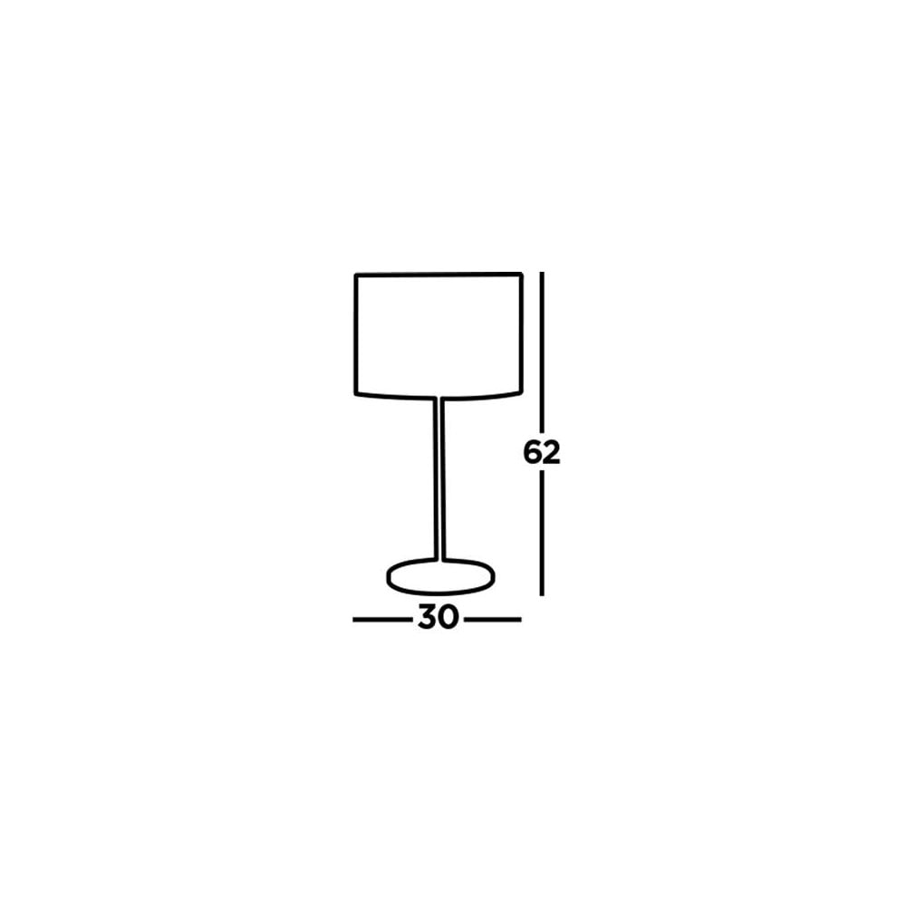Searchlight Calder Table Lamp - Chrome Base & Fabric Shade