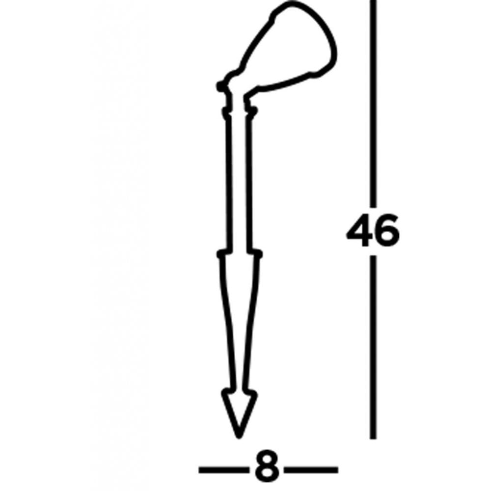 Searchlight Southbank Outdoor Spike - Black