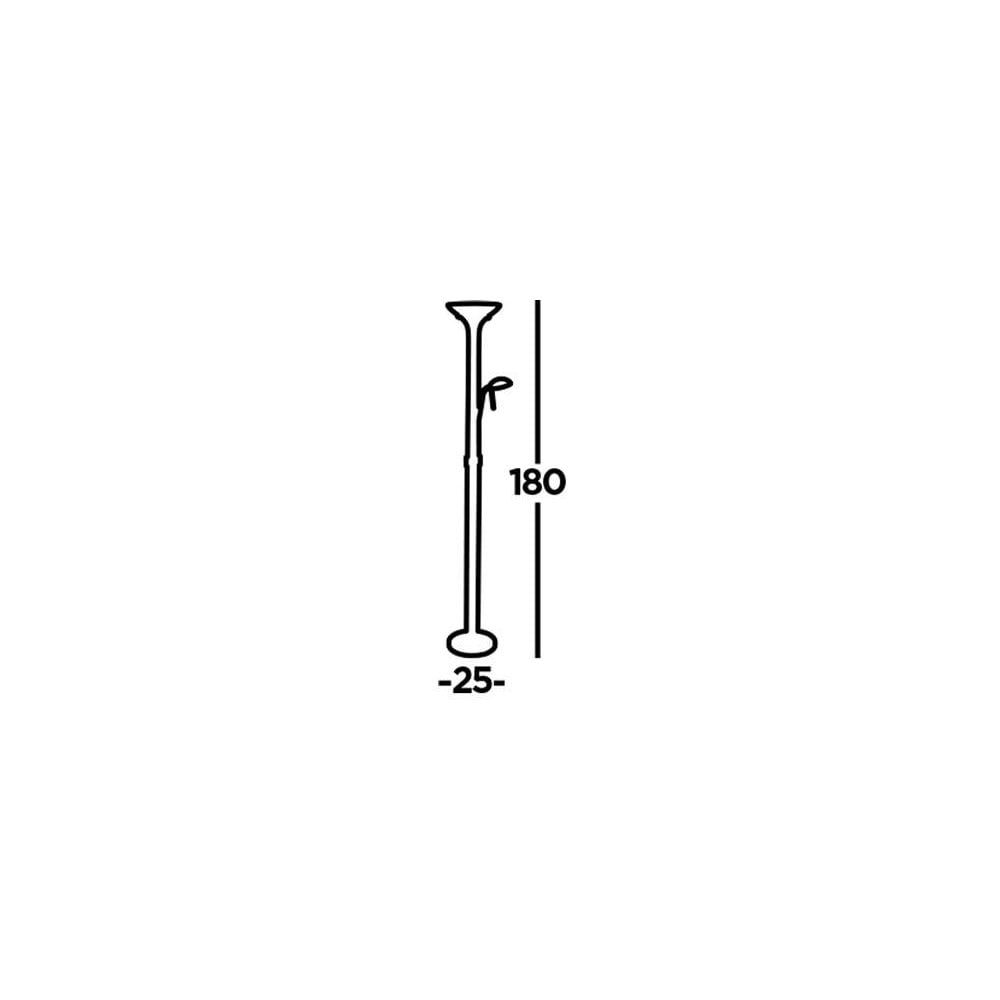 Searchlight Merlin Mother & Child Floor Lamp - Matt Black & Glass