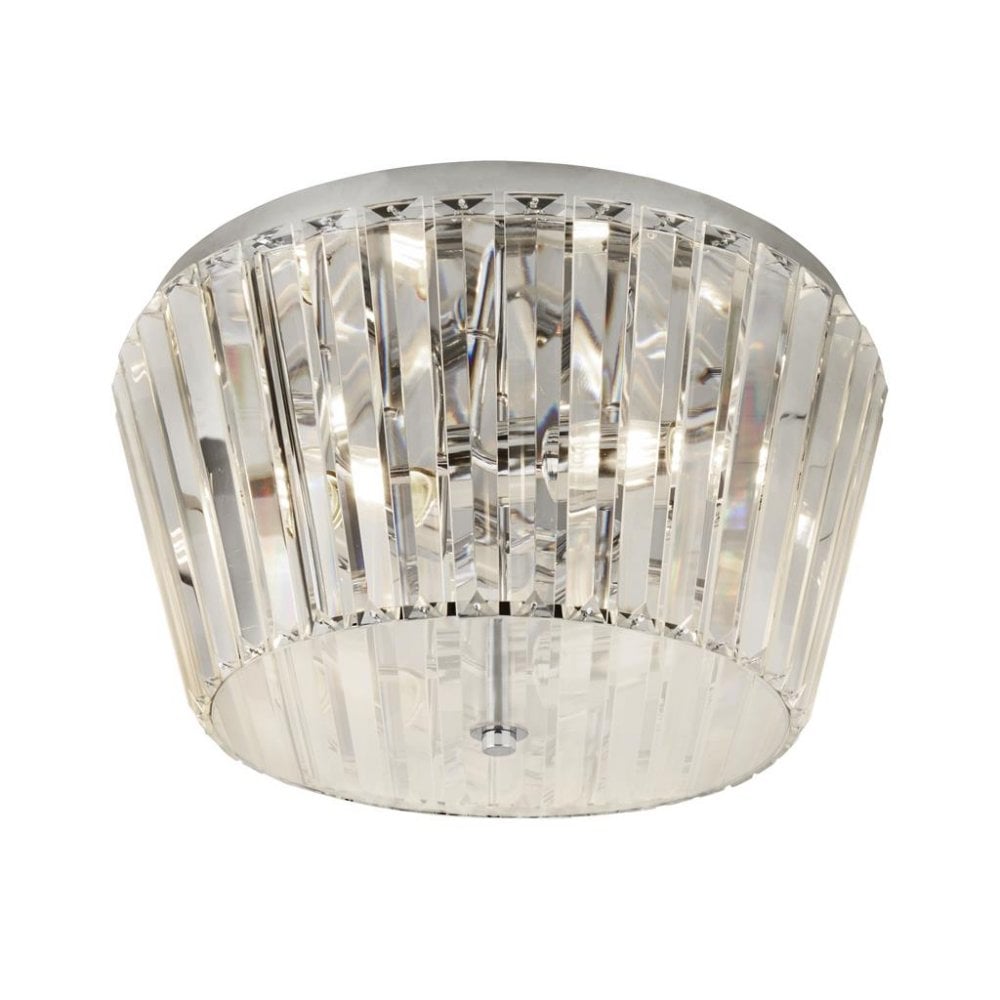Searchlight Talton 3 Light Flush - Chrome