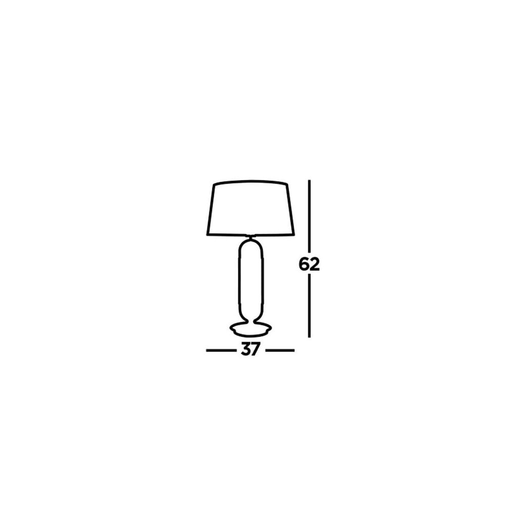 Searchlight Jackson Table Lamp - Black, Satin Silver & White Velvet
