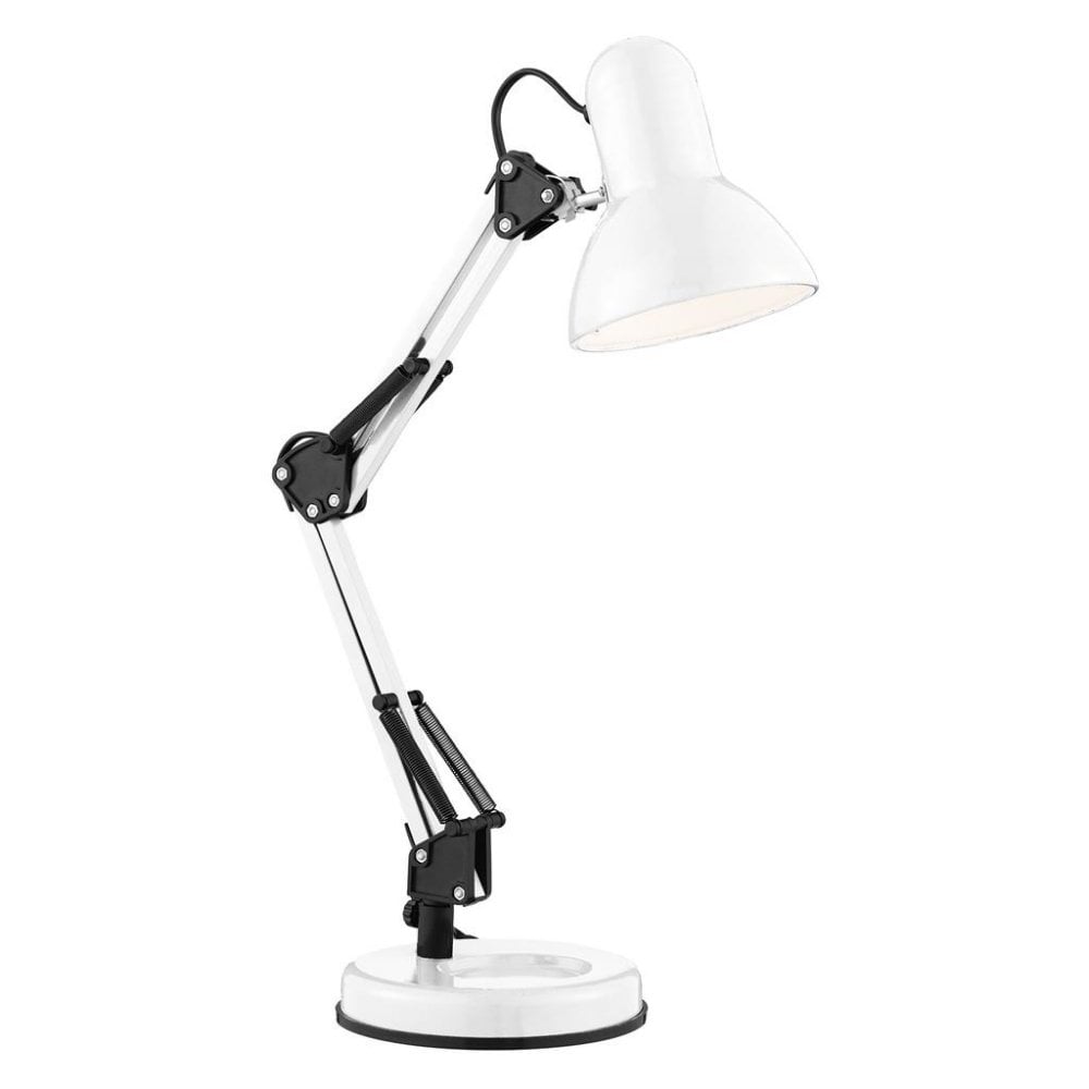 Searchlight Dane Desk Table Lamp - White