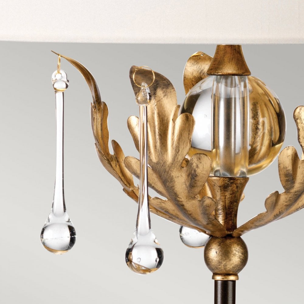 Elstead Amarilli 1 Light Table Lamp - Bronze with Gold Patina