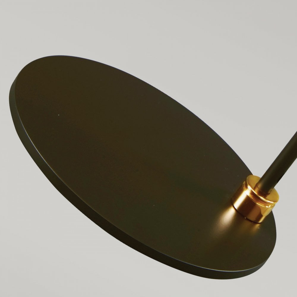 Elstead Balance 1 Light Table Lamp - Black & Polished Brass