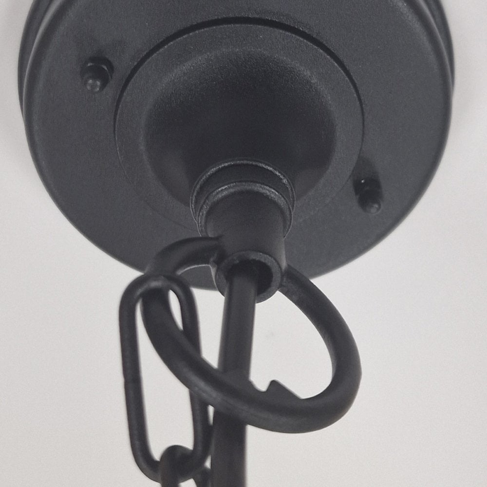 Elstead Chapel 1 Light Chain Lantern - Black