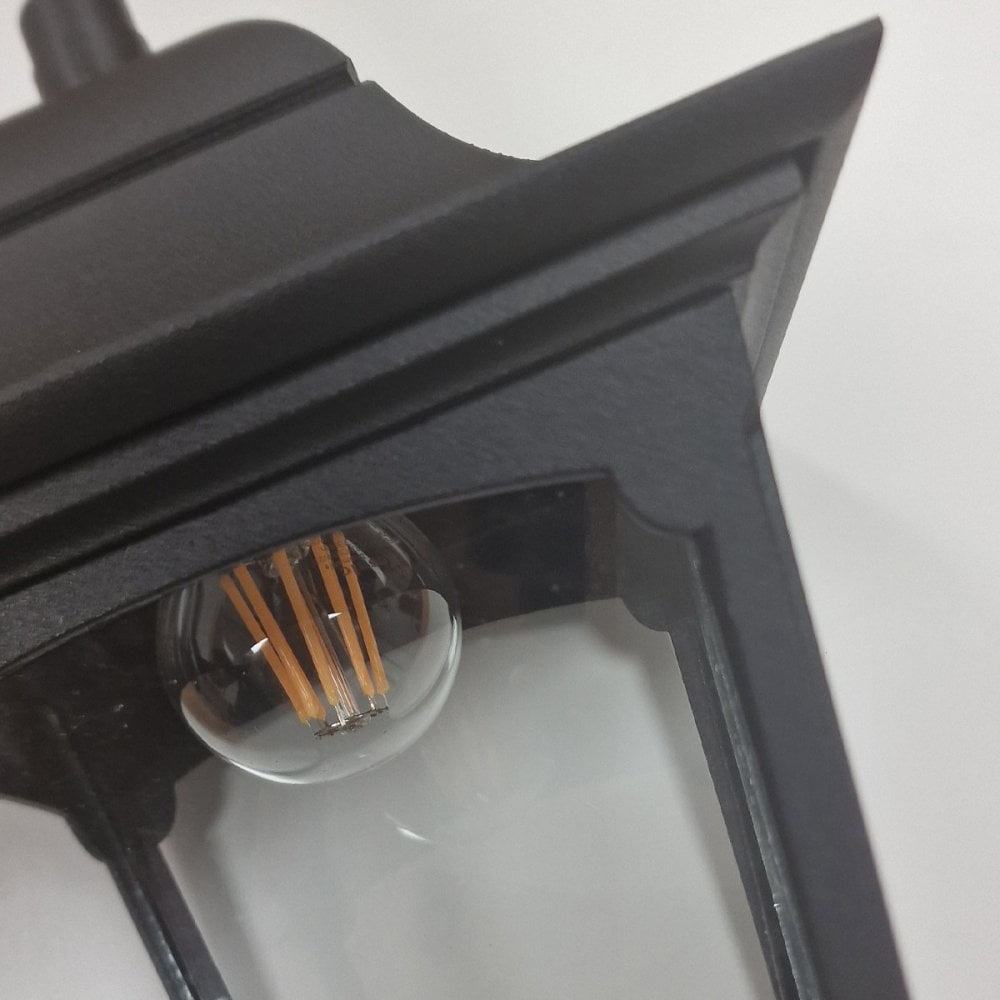 Elstead Chapel 1 Light Chain Lantern - Black