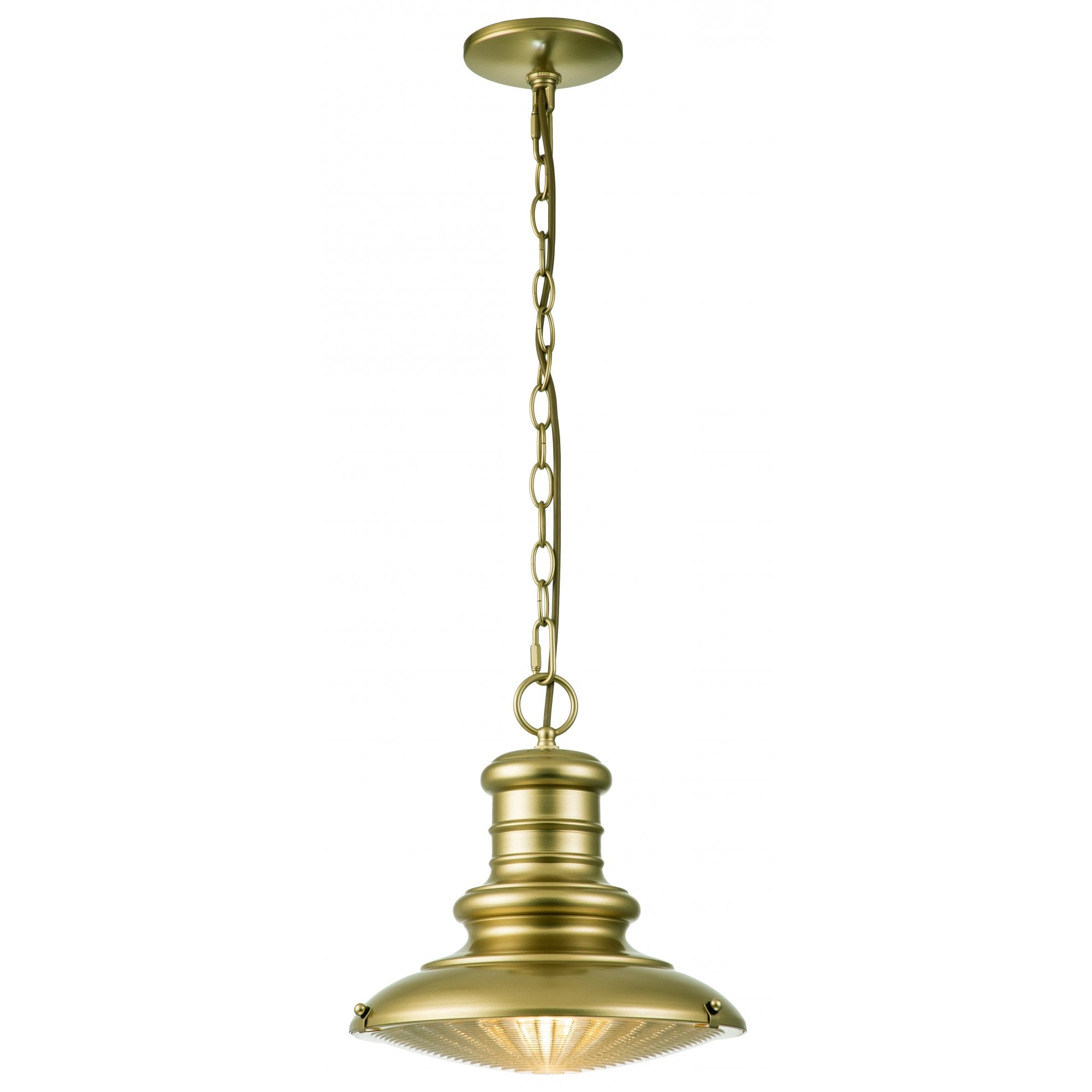 Feiss Redding Station 1 Light Medium Chain Lantern - Painted Distressed Bronze