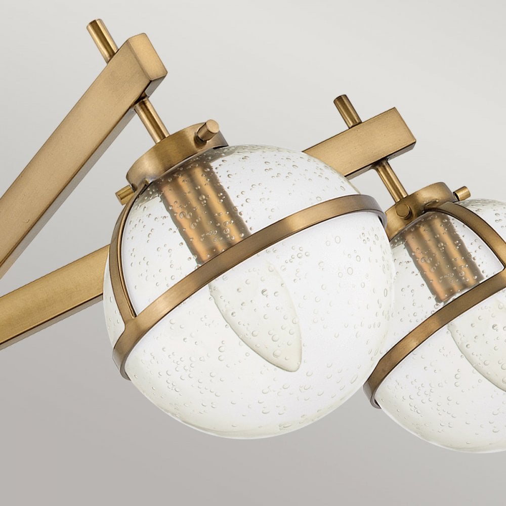 Hinkley Hollis 5 Light Chandelier - Clear - Heitage Brass