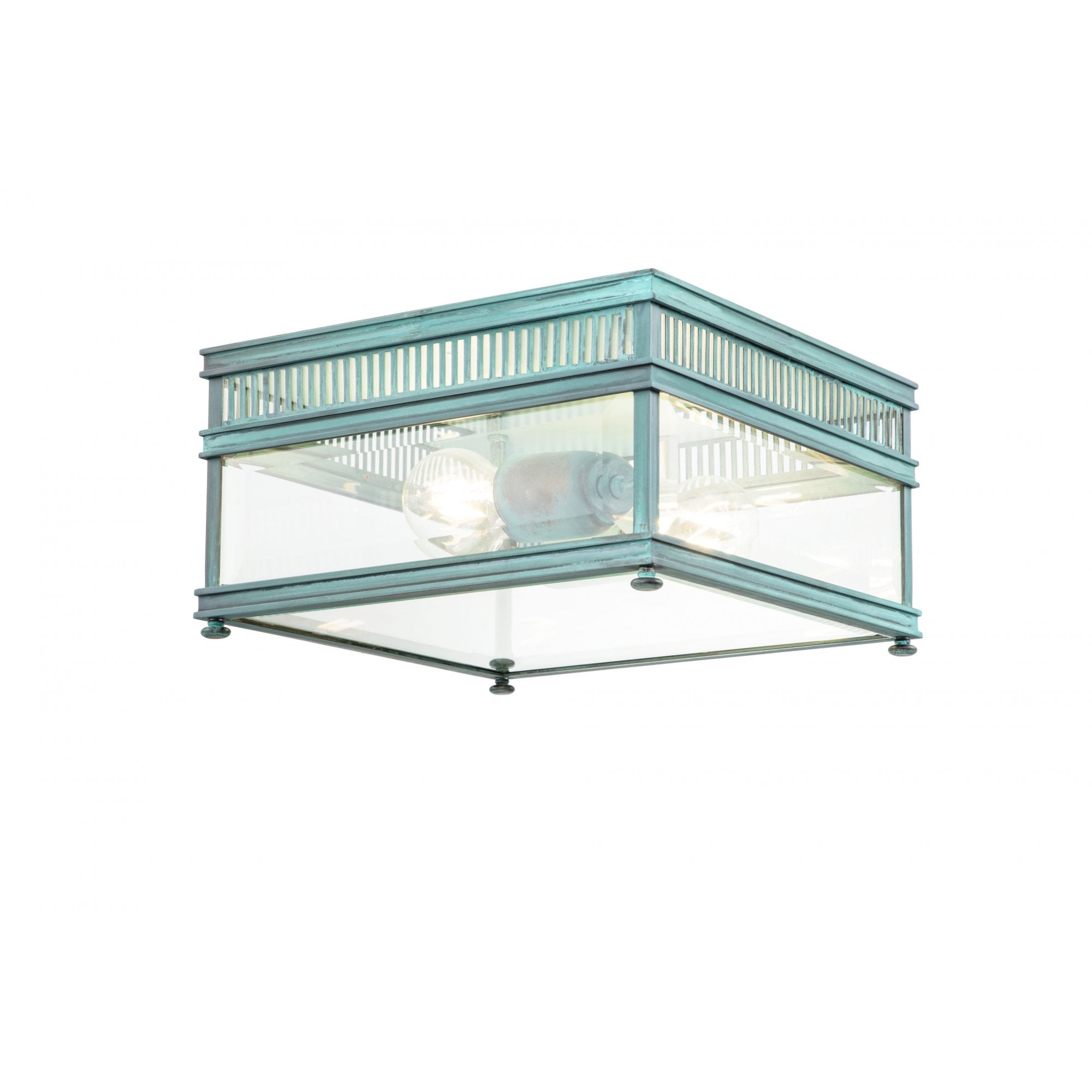 Elstead Holborn 2 Light Flush - Verdigris