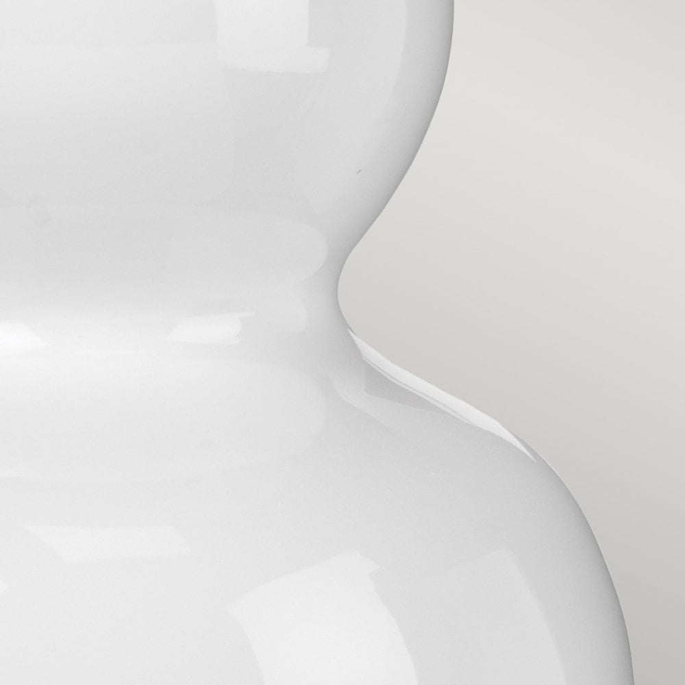 Elstead Isla 1 Light Table Lamp - White, Polished Nickel & Yellow