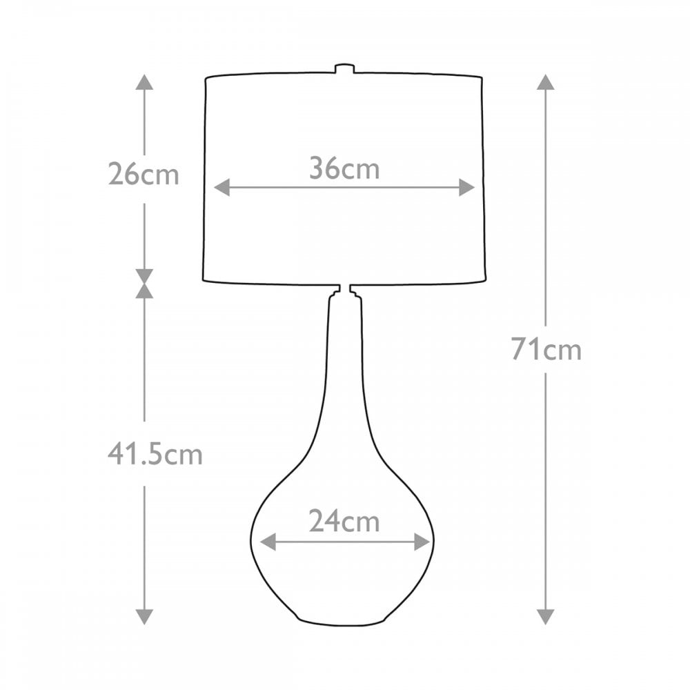 Elstead Job 1 Light Table Lamp - Polished Metallic Bronze