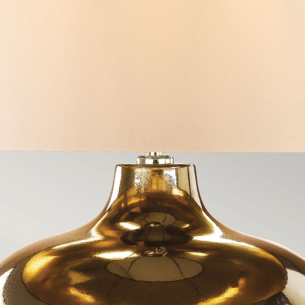 Elstead Ottoman 1 Light Table Lamp - Lightly Crackled Metallic Bronze