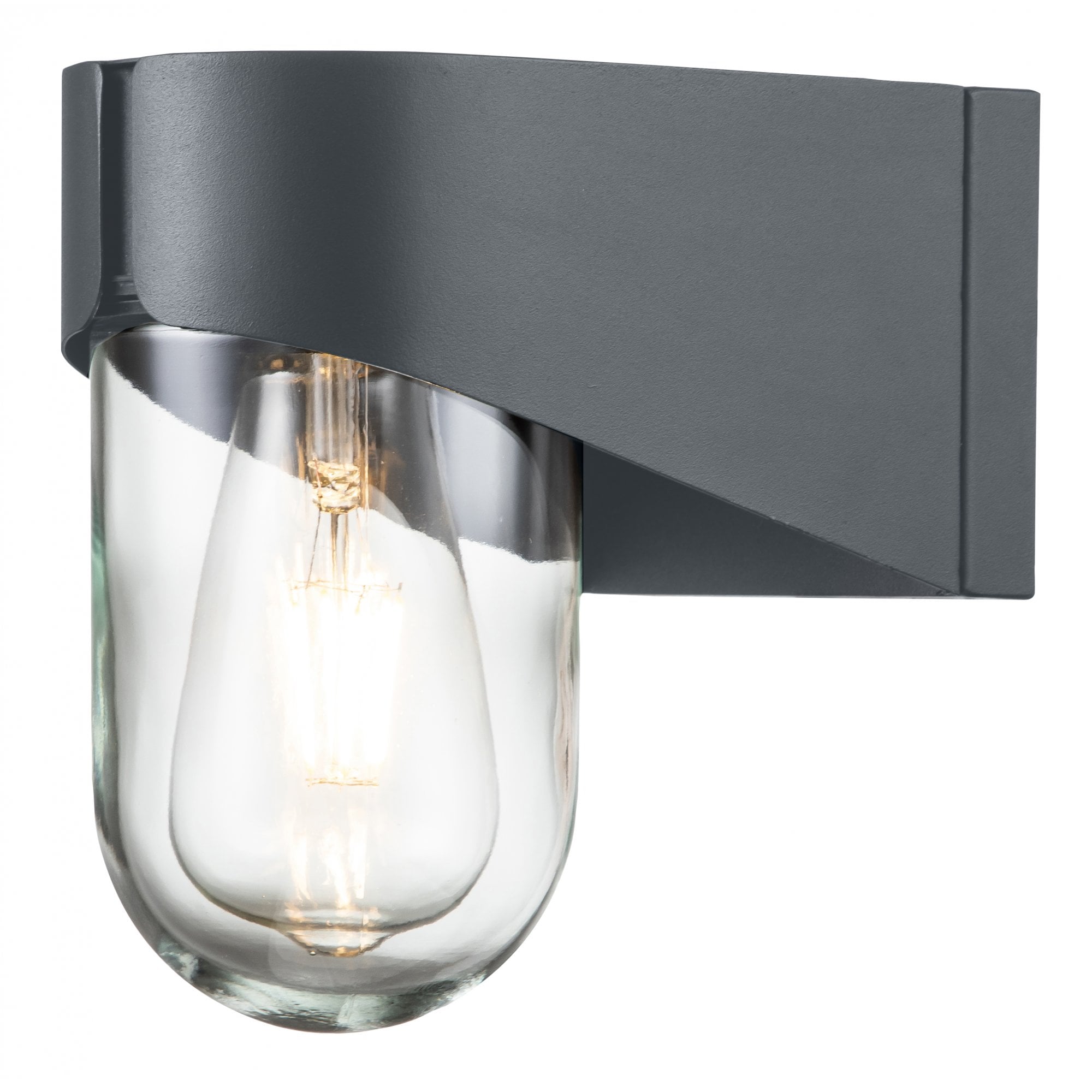 Elstead Porto 1 Light Wall Lantern - Grey