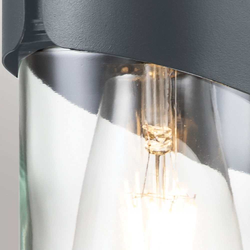 Elstead Porto 1 Light Wall Lantern - Grey