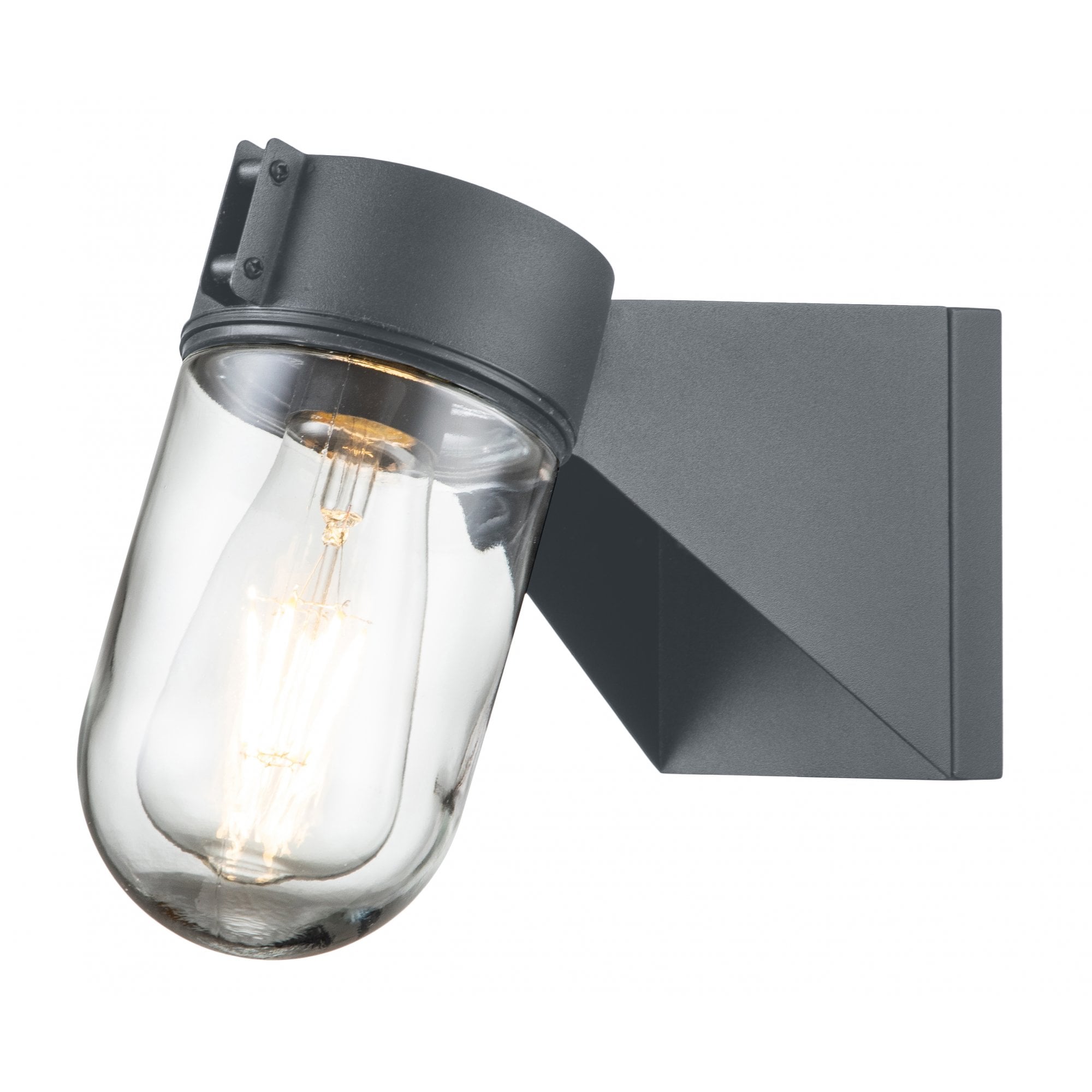 Elstead Portofino 1 Light Wall Lantern - Grey