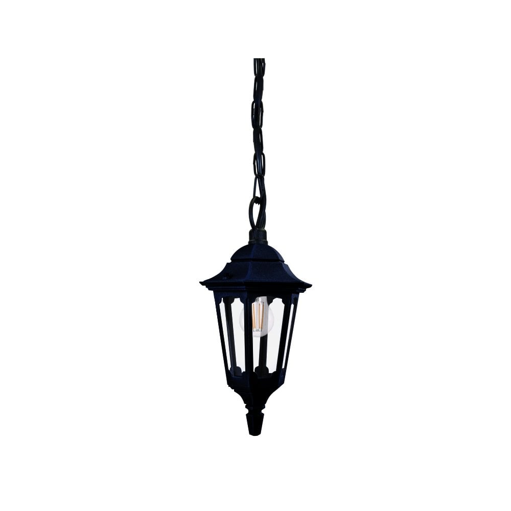 Elstead Parish Mini 1 Light Chain Lantern - Black