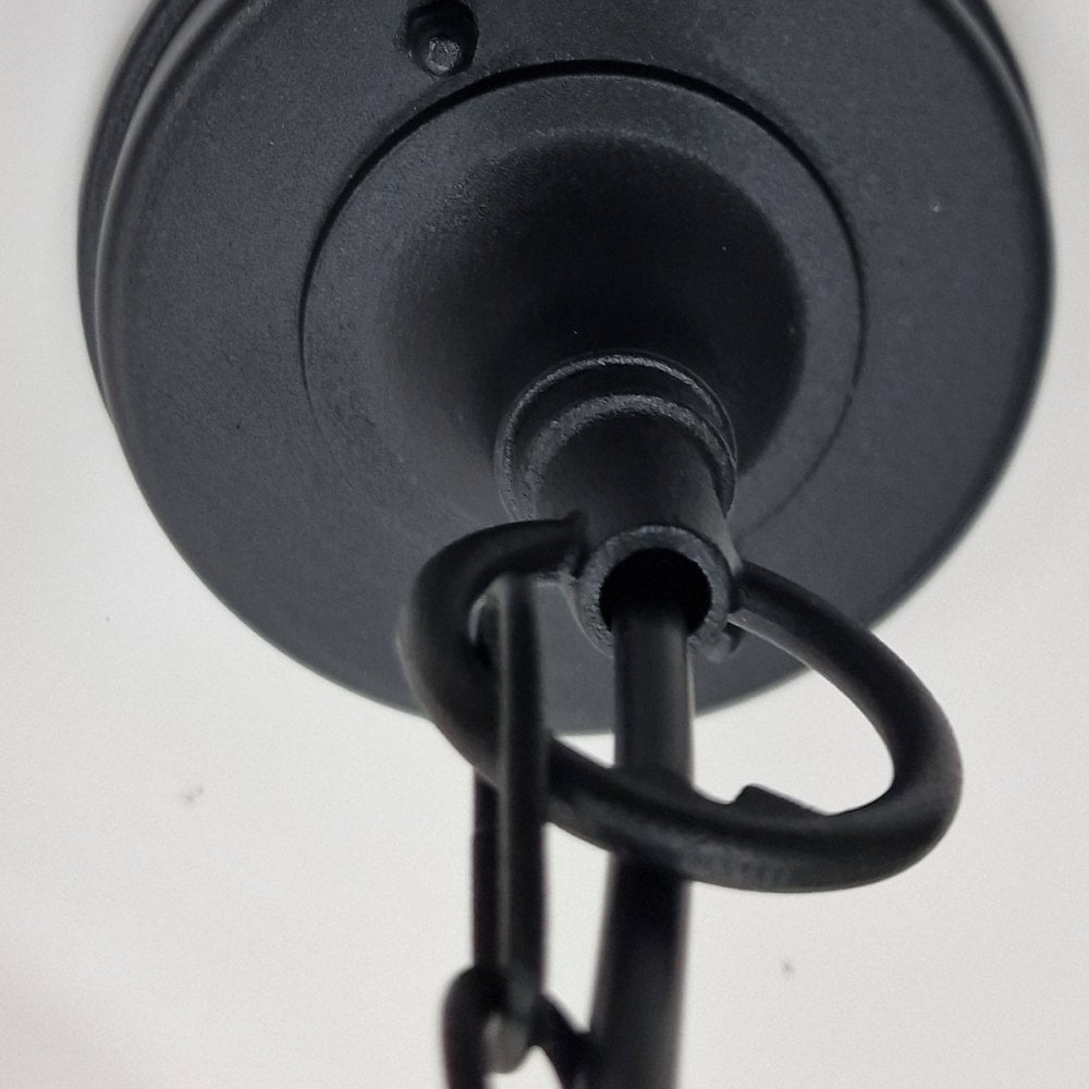 Elstead Parish Mini 1 Light Chain Lantern - Black
