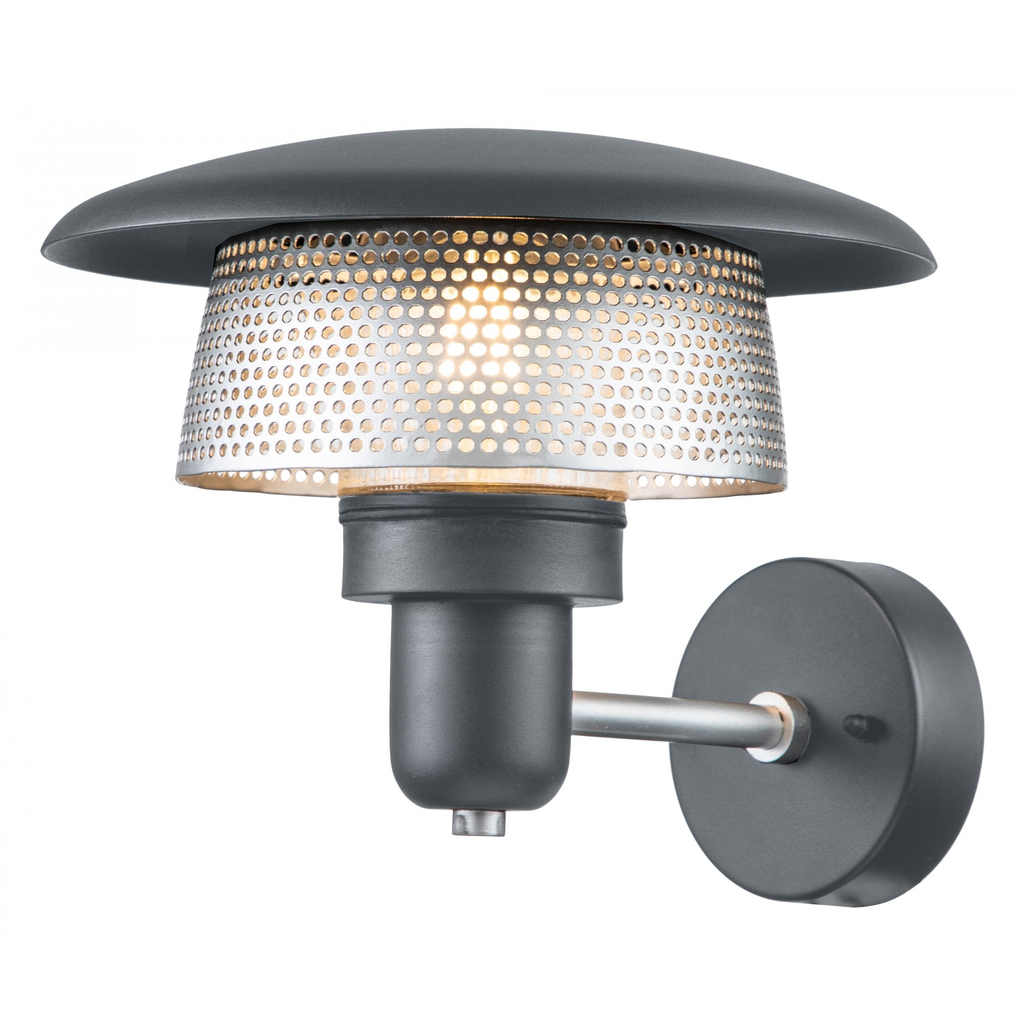 Elstead Saturne 1 Light Wall Lantern - Grey