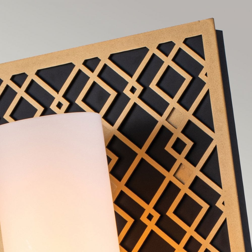 Elstead Ziggy 1 Light Wall Light - Lacquered Gold