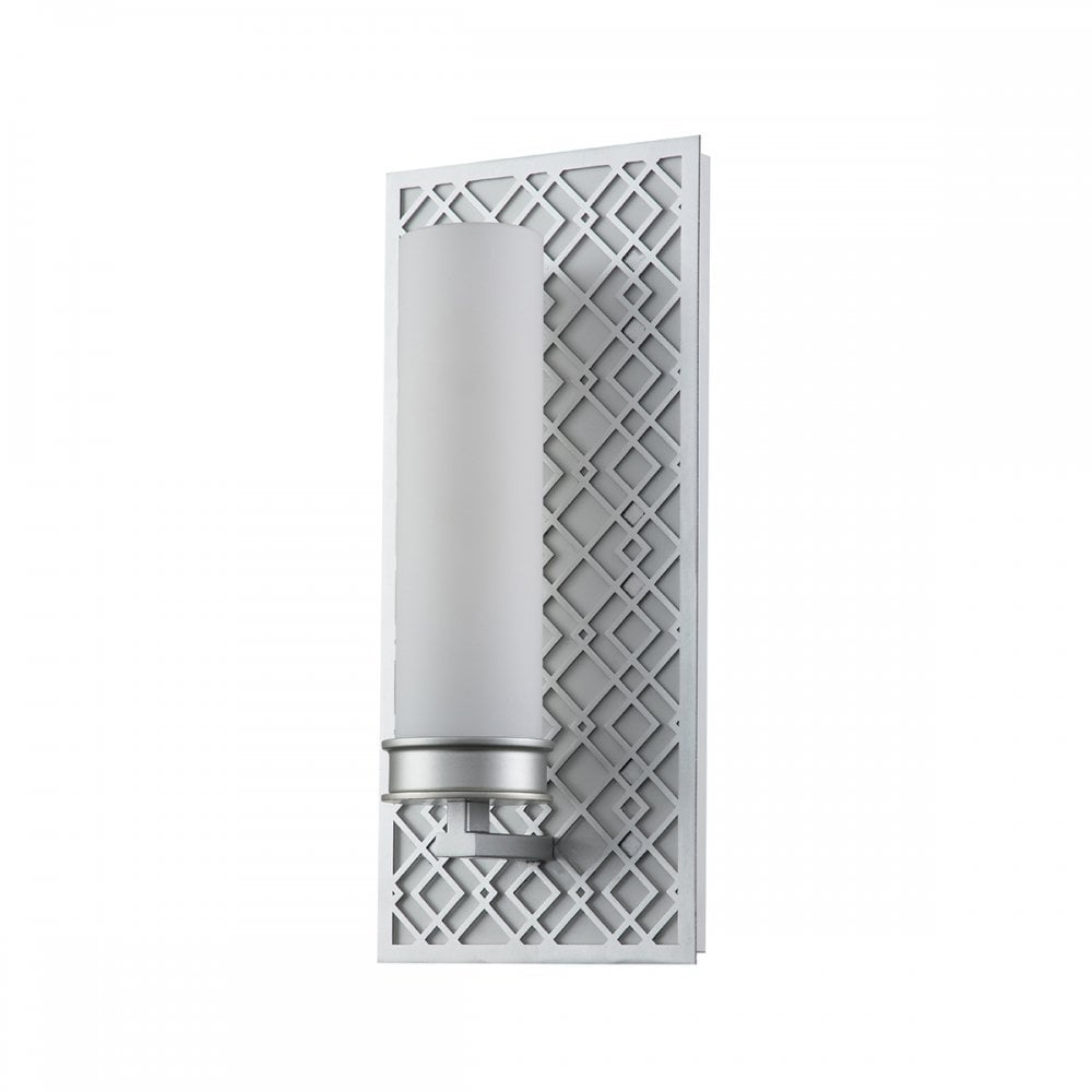 Elstead Ziggy 1 Light Wall Light - Lacquered Silver