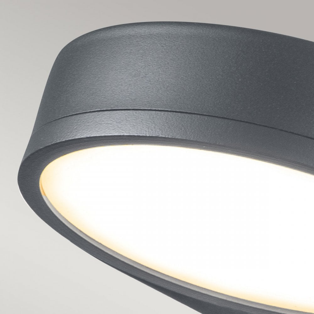 Elstead Zola 1 Light Wall Lantern - Grey