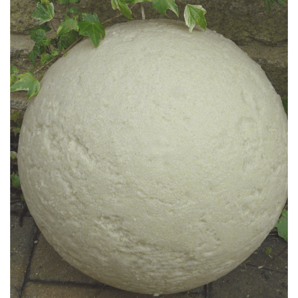 Stone Globe Spherical Garden Light - Bath Stone - Mains