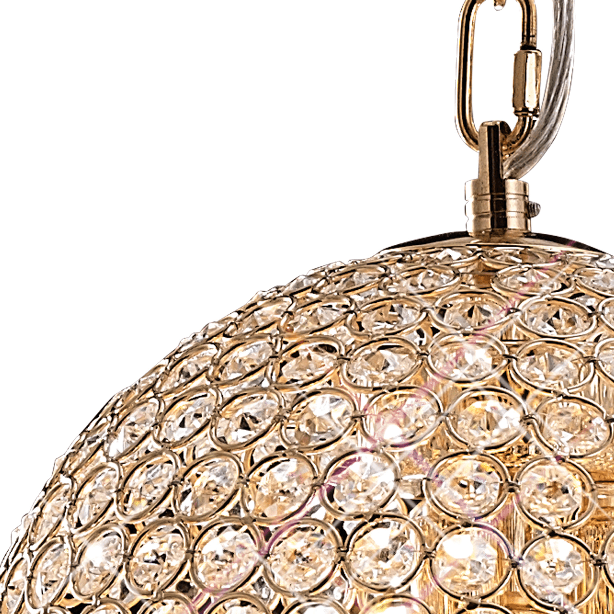 Diyas Ava 4 Light Pendant - French Gold & Crystal