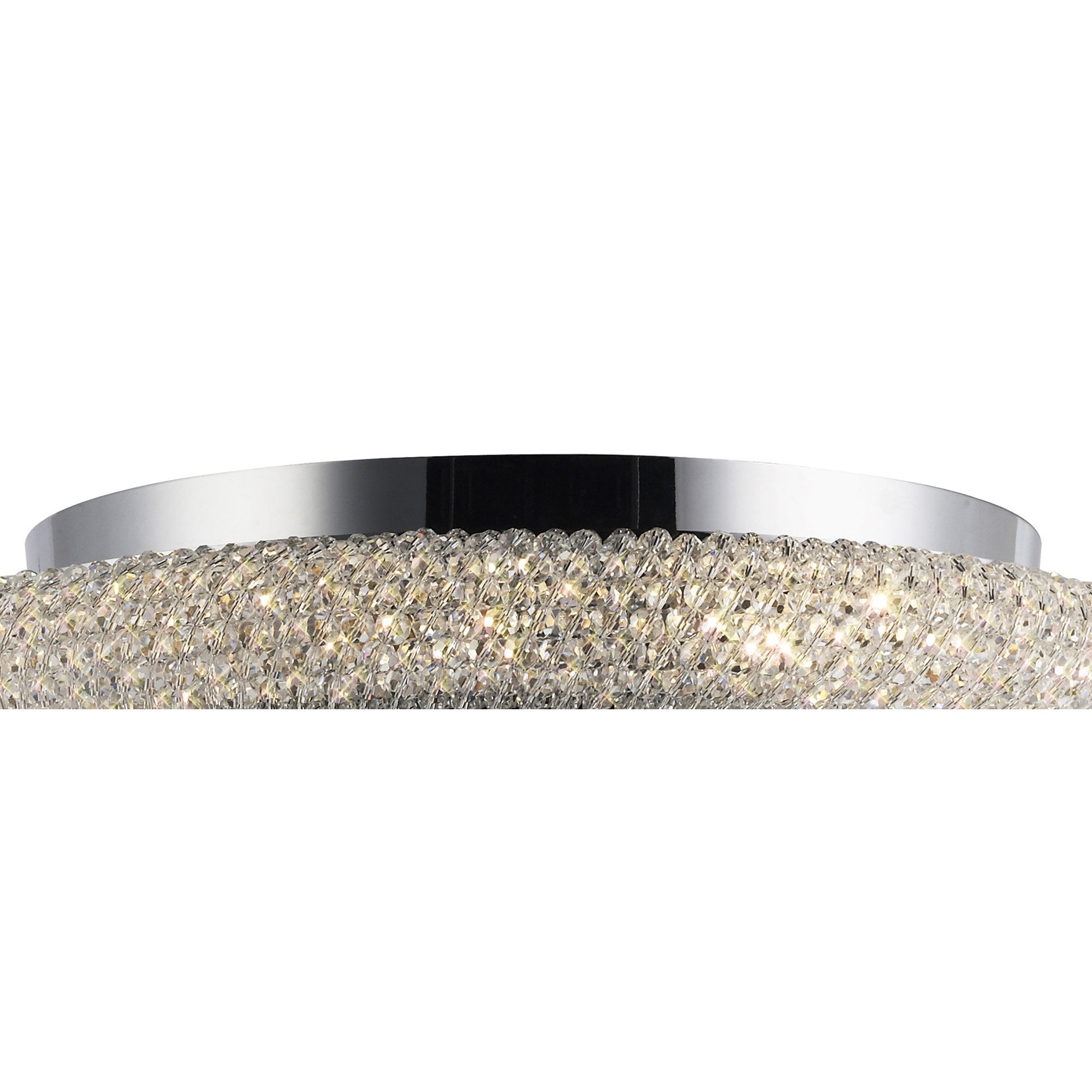 Diyas Alexandra 6 Light Ceiling Light - Polished Chrome & Crystal